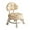 Khaki, variant on Rolling Stool Pulley Stool Makeup Universal Swivel Caster Wheels Roller Seat Short Stool Pedicure Stool for Home Barber Shop Fitness Library Khaki