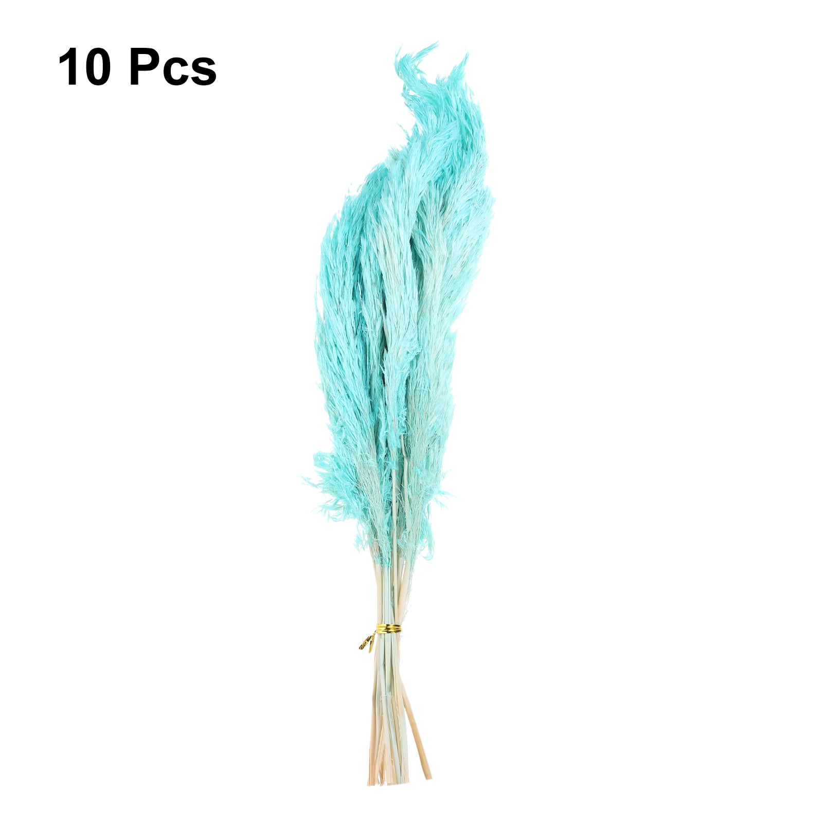 Uxcell Pampas Grass Decor, Artificial Faux Dried Grass Flower Blue