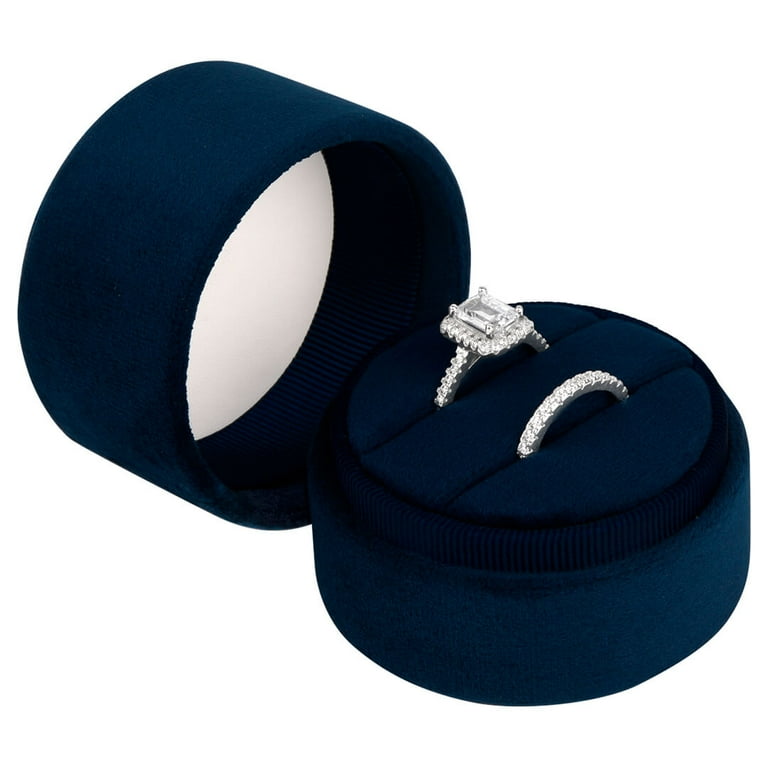 Round velvet on sale ring box
