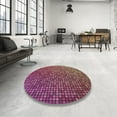 thumbnail image 4 of Ahgly Company Machine Washable Indoor Square Transitional Purple Pink Area Rugs, 6' Square, 4 of 7