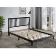 thumbnail image 2 of Cappuccino Queen Rubberwood & MDF Wooden Platform Bed (Fully Slated), 2 of 3