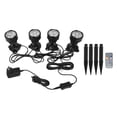 thumbnail image 1 of Focos que cambian de color para exteriores 12W ajustables 16 LED IP68 luces LED impermeables para paisaje enchufe estadounidense 100-240V, 1 of 5