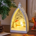thumbnail image 5 of BingTong Christmas Decorations Storm Lantern Christmas Decorations Luminous Portable Night Lanterns Layout Ornaments Gift Wind Lantern Pendant Desktop Ornaments A Style 3, 5 of 6