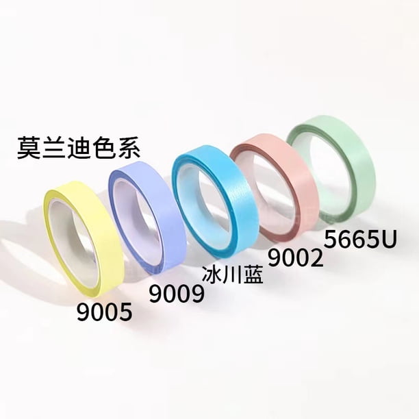 BRIGHTFUFU 10 rollos de cinta adhesiva transparente grabable: cinta resaltadora extraíble para útiles escolares, anotaciones de oficina, pestañas de índice adhesivas transparentes.