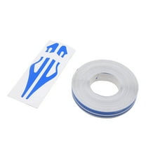 Unique Bargains 12mm Vinyl Striping Pin Stripe Double Line Tape Car Body Decal Sticker Blue