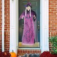 thumbnail image 4 of Life Size Hanging Talking Witch, Halloween Decorations Outdoor, Halloween Animatronics Witch with Sound Activation and Red Eyes, Flying Halloween Witch Decor Outdoor Indoor -Moveable Mouth, 4 of 9