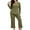 Army Green, variant on ValueVibe Plus Size Pajama Sets for Women Long Sleeve Crew Neck Lounge Sets 2 Piece Stretch Loungewear with Chest Pocket, Green 1XL