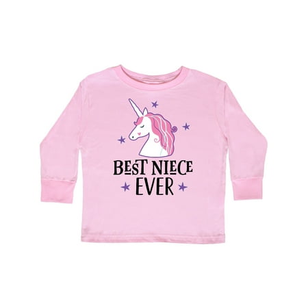 

Inktastic Best Niece Ever Unicorn from Aunt Gift Toddler Toddler Girl Long Sleeve T-Shirt