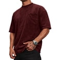 thumbnail image 2 of Men's Pocket T-Shirts Short Sleeve Summer Tee Shirts Crew Neck Lightweight Basic Tees Casual Plain Tops, 2 of 6