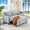 Light Gray001, variant on Gewnee 52.75''Convertible Sleeper Sofa with Adjustable Backrest & Storage Pocket,Modern Pull Out Couch Bed for Living Room and Bedroom.Black