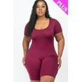 thumbnail image 4 of Plus Size Short Sleeve Bodycon Romper 2XL, 4 of 10