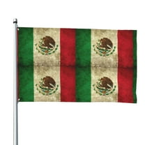 Mexico-Mexican 4x6 Feet Flag Polyester Double Stitched With Grommets For Outdoor Indoor Decor