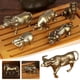 thumbnail image 2 of Figuras de toro de latón macizo, estatuas pequeñas, adornos para el hogar, figuras de animales, regalo de F0A2, 2 of 7