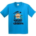 thumbnail image 3 of Inktastic Monkey I Love Hanging out with My Grandpa Youth T-Shirt, 3 of 5