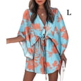 thumbnail image 5 of Electronicheart Robes à Lacets pour Femmes Été Jupe Décontractée à Cordon Mini Robe Courte Magasinage Plage Vacances Travail Type4 L, 5 of 5