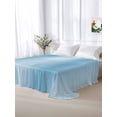 thumbnail image 6 of Blue Ombre Flat Sheets Only California King Size, Soft Breathable Bed Top Sheets for Mattress, Modern Abstract Art Farmhouse Gradient Luxury Bedding Flat Sheets for Home Hotel Bedroom Bed Protection, 6 of 9