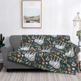 thumbnail image 2 of Disketp Cute Sloth Flannel Blankets - Thick and Warm Blanket for Winter, Soft Fuzzy Plush King Blanket for All Seasons80"x60", 2 of 6