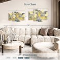 thumbnail image 3 of Elephant Stock Yellow Toned Hibiscus Wall Art - Horizontal Multi Panel Canvas - Living Room Wall Decor - Floral And Botanical Multi Panel - Gray And Yellow Decor - 36" x 22", 3 of 4