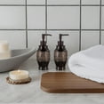 thumbnail image 4 of Dublin Brown Bathroom Soap Dispenser Set of 2 - Decorative 8 Oz. Hand Soap and Lotion Dispenser Set with Durable Matching Pumps - Brown Bathroom Accessories Sets Countertop, 4 of 17