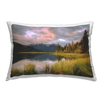 Stupell Industries Stormy Lake Scenery Decorative Printed Throw Pillow Design by Margaret Clavell