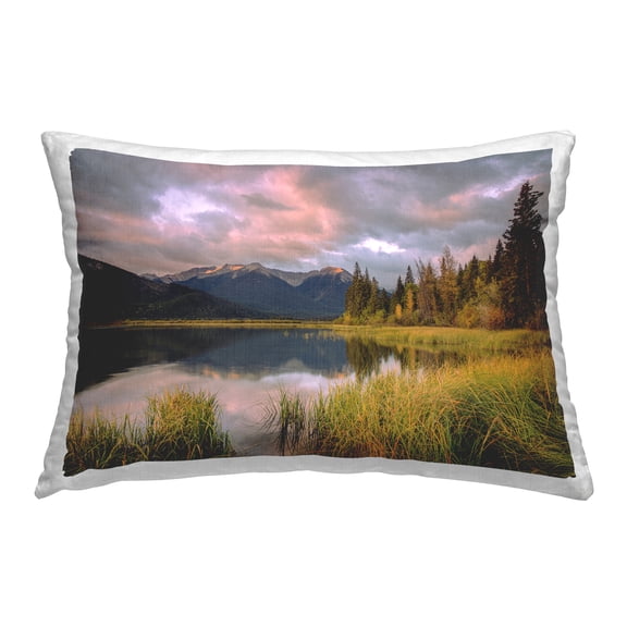 Stupell Industries Stormy Lake Scenery Decorative Printed Throw Pillow Design by Margaret Clavell