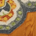 thumbnail image 4 of 6â€™ Round Gray and Gold Floret Area Rug, 4 of 8