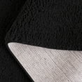 thumbnail image 5 of SAFAVIEH Rumi Blaire Solid Polyester Shag Area Rug, Black, 8' x 10', 5 of 7
