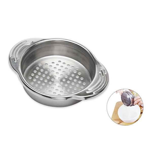 Handheld Stainless Steel Can Food Strainer, Canning Liquid Drain Filter Kitchen Separator Tool