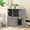 Basic Gray, variant on LIZHOUMIL Double Cat Litter Box Enclosure with Scratching Posts, Wood Furniture, Natural