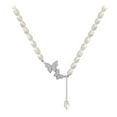 thumbnail image 1 of LYMAYTER Collier Charme Collier pour Femmes - Fait Main, Rétro, Perle, Fête, 1 of 7