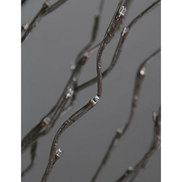 LIGHTSHARE 5Ft 200L Lighted Star Light,Warm White, Brown Branch