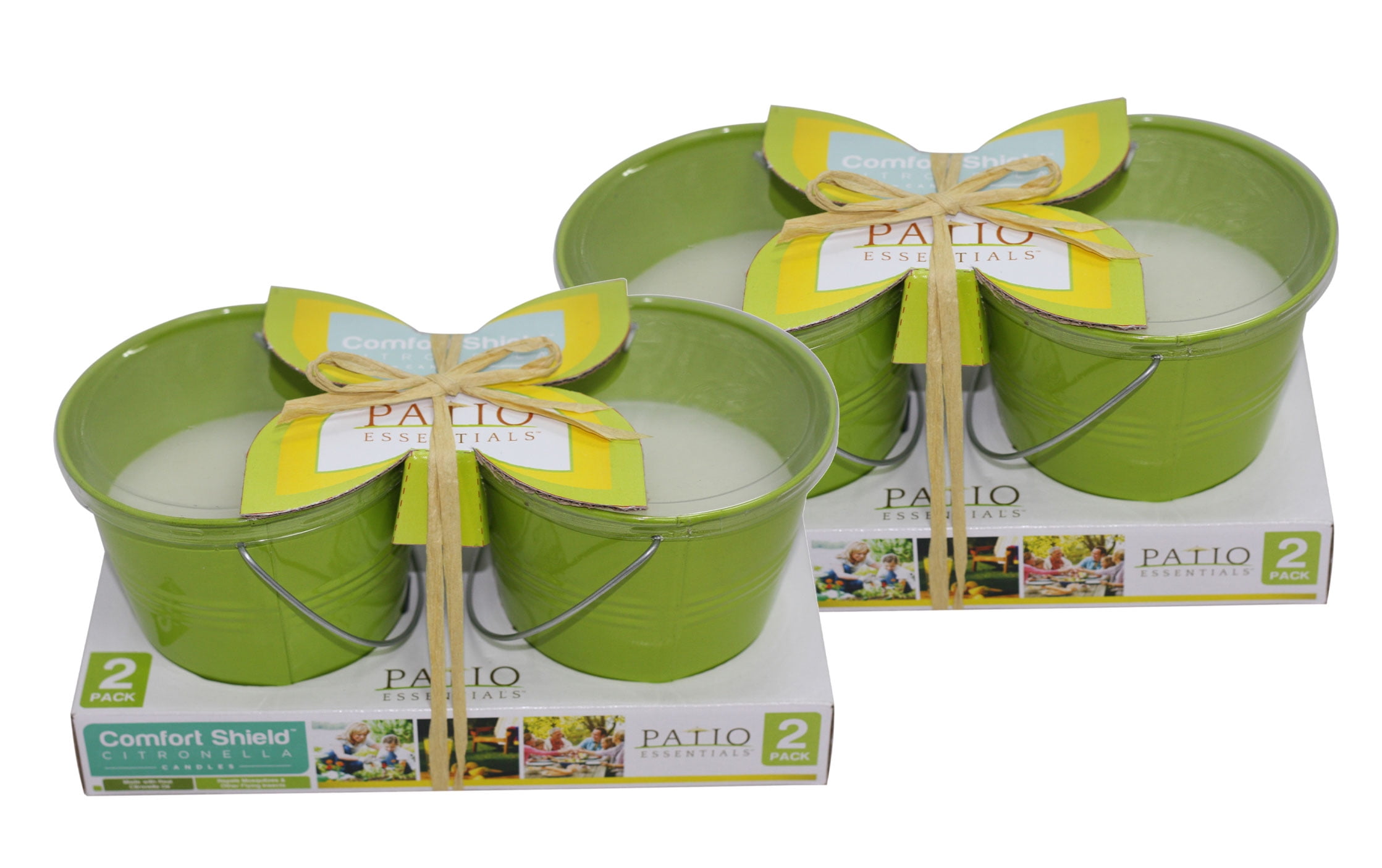 10 oz Patio Essentials Citronella Candle Painted Bucket, 4 pk