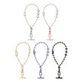 thumbnail image 3 of Sinyiin Secure Clip Phone Holder Lanyard Short Crystal Beads Chain Fashionable Eyes Charm for Everyday Carry Convenience, 3 of 11