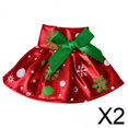 thumbnail image 1 of vestido de falda de muñeca,1/12 Falda de muñeca de Navidad,Vestido de de Navidad Ropa de alta costura de Papá Noel,Ropa de muñeca Juguetes para bebés Accesorios Regalos para niños<, 1 of 4