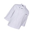 thumbnail image 3 of facefd Unisex Chef Jackets Coat Long Sleeves Shirt Kitchen Uniforms White L, 3 of 9