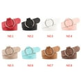 thumbnail image 3 of pitrice Female Solid Color Imitation Leather Metal Round Buckle Belt Girls Jeans Modeling Decoration Belt, 3 of 8