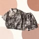 thumbnail image 4 of Conjuntos de solapa de manga corta para niños de verano, camisa de solapa de manga corta con estampado floral, top estilo playero informal + pantalones cortos sueltos con cintura elástica, conjunto de, 4 of 5