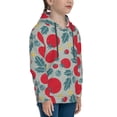thumbnail image 3 of Salouo Tomato Pattern Hoodie Sweatshirt for Youth, Fall Pullover Hoodie Sweatshirt Long-Sleeve Pullover Hooded Sweatshirt-Large, 3 of 6