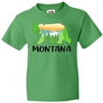 thumbnail image 3 of Inktastic Montana Lake and Trees in Bear Silhouette Youth T-Shirt, 3 of 5