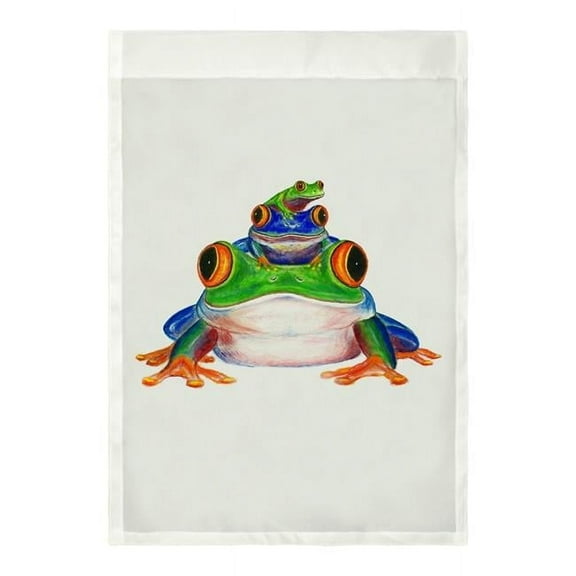 Betsy Drake FL456 Stacked Frogs Flag - 12.5 x 18 in.