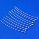 thumbnail image 5 of 50 alfileres de extremo de cabeza de bola única chapados en plata alfiler para manualidades de joyería DIY, 5 of 9