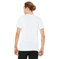 thumbnail image 5 of BELLA + CANVAS Texture Crew Neck T-Shirt for Men, Short Sleeve Tee, Cotton-Poly Blend, White, S, 5 of 5