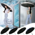 thumbnail image 1 of Dianli 60 Bone Folding Umbrella 60 Rib Automatic Folding Umbrella Windproof Sun and Rain Protection Large Canopy Umbrella for Outdoor Travel Use Christmas Gift, 1 of 7