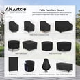 thumbnail image 2 of Funda para Silla de Exterior ANartcle Swivel Lounge 2 Paquetes Impermeable, 2 of 8