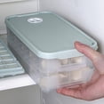 thumbnail image 4 of VBXOAE Stackable Dumpling Freezer Box with Lid 2 Layer Non Stick Refrigerator Organizer for Dumplings Wontons Snacks Vegetables Leftovers Space Saving Microwave Safe Kitchen Storage Container, 4 of 9