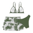 thumbnail image 6 of Bigetiay Girls 2 Piece Swimwear Tropical Print Bikini Set with Cover up Skirts, Size 4-5 Years, 6 of 6