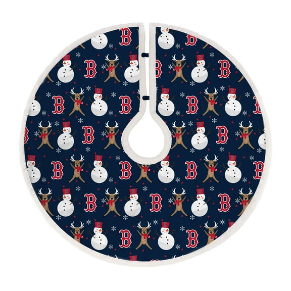 Boston Red Sox Reindeer Tree Skirt