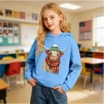 thumbnail image 6 of Gyujnb Youth Hoodie Shaggy Cow Print Cool Warm Versatile Pullover for Daily Casual Outings (Toddler, Big Boys),13-14 Years, 6 of 7
