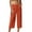 Orange, variant on Simua Cropped Pants for Women Trendy Business Casual High Waisted Pull On Straight Leg Dress Pants with Pockets