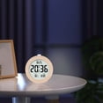 thumbnail image 4 of Dtchengua Solid Wood Digital Alarm Clocks for Bedrooms Battery Operated,Multifunctional Temperature Display LCD Gentle Backlight Electronic Clock Hand-crafted Clock, 4 of 8
